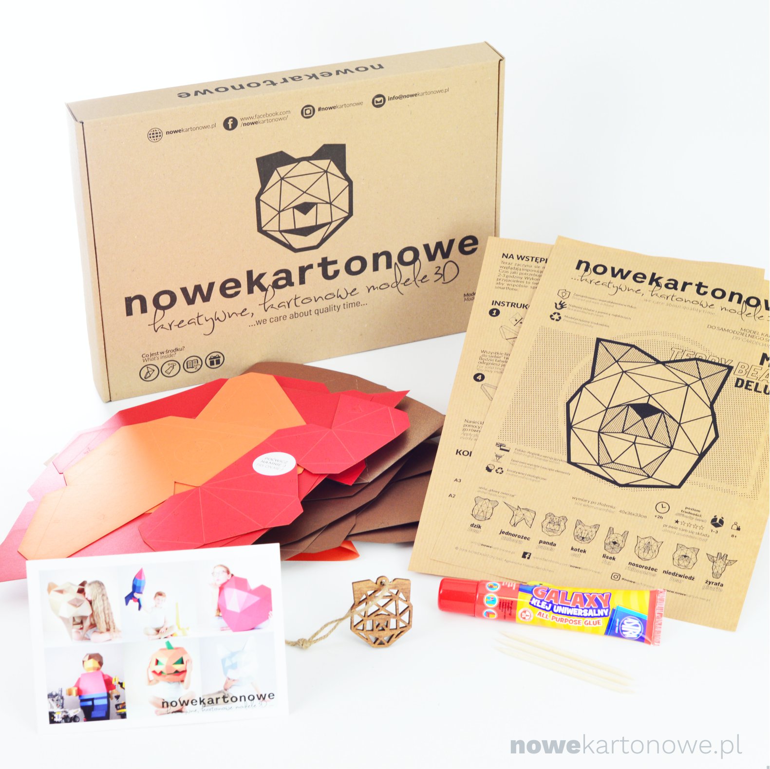nowekartonowe MIŚ zestaw kreatywny B