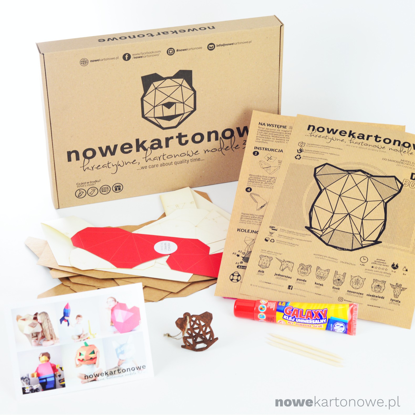 nowekartonowe DZIK zestaw kreatywny B