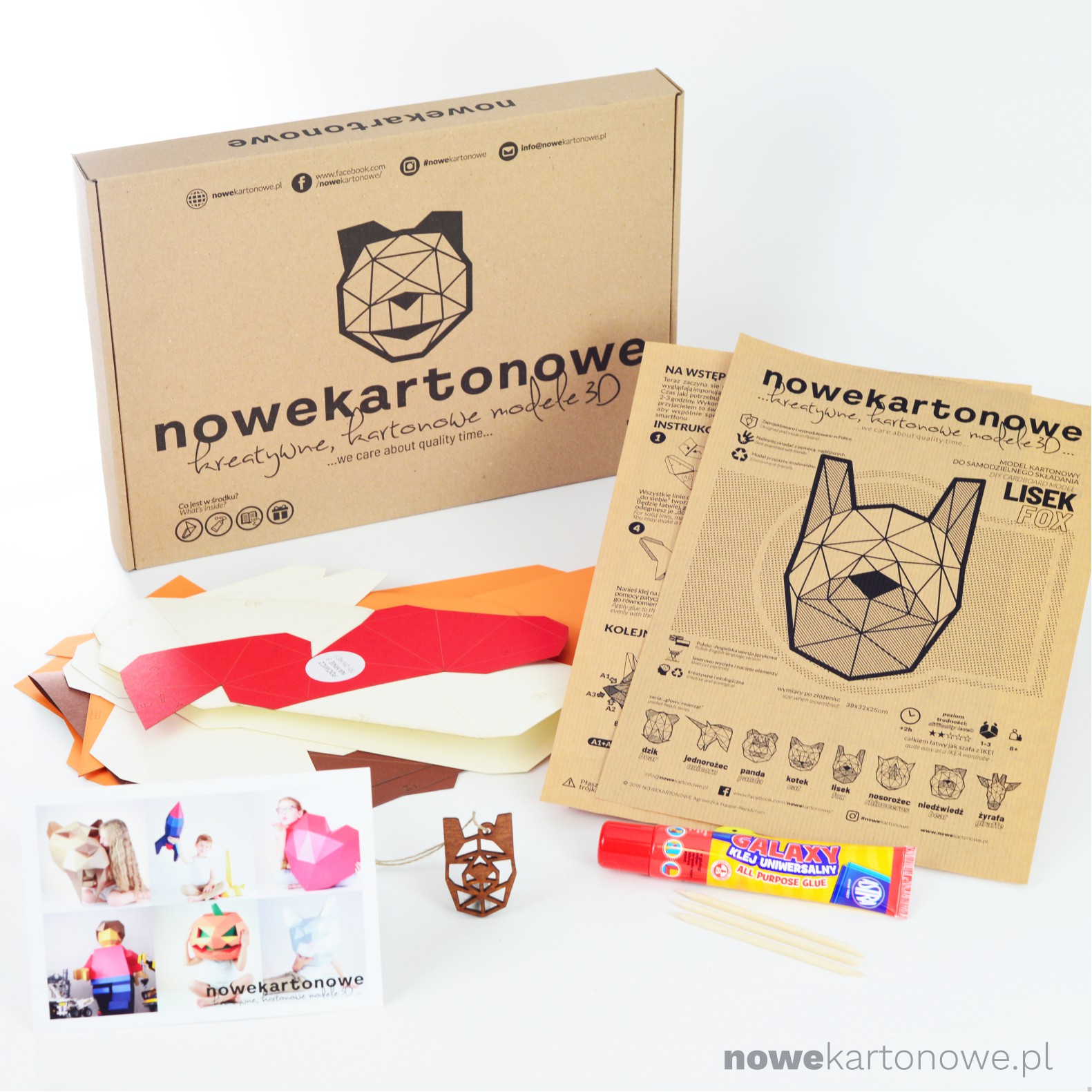 nowekartonowe LIS S zestaw kreatywny B
