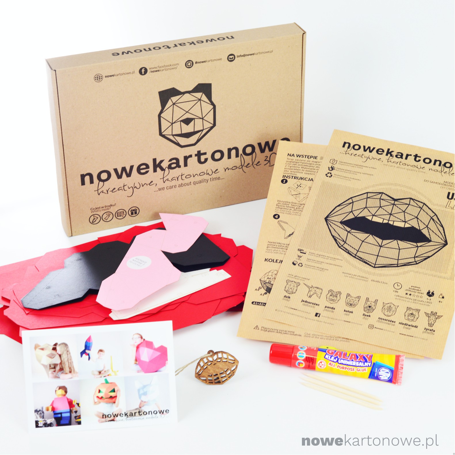 nowekartonowe USTA zestaw kreatywny B